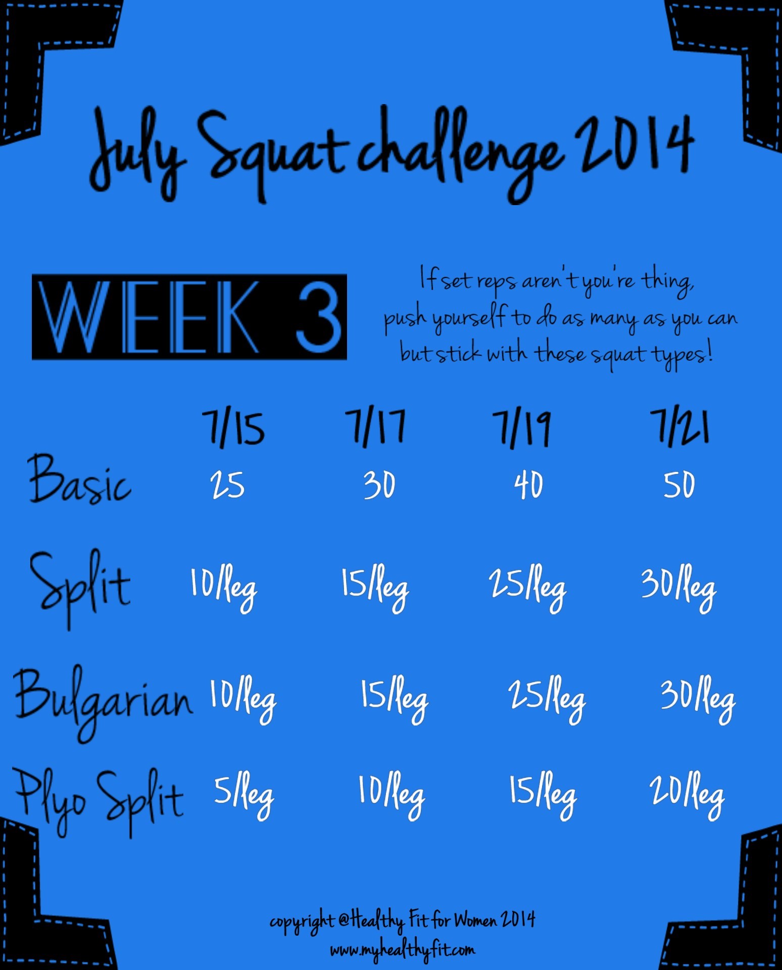 squat challenge week 3